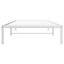sengeramme 100x190 cm metal hvid