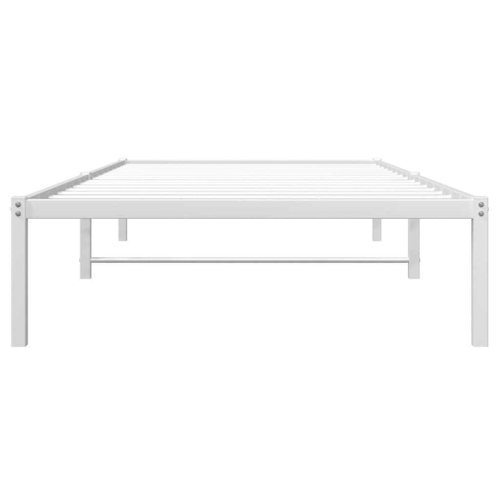 sengeramme 100x190 cm metal hvid