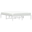 sengeramme 135x190 cm metal hvid