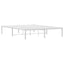 sengeramme 135x190 cm metal hvid