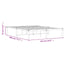 sengeramme 135x190 cm metal hvid