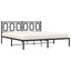 sengeramme med sengegavl 183x213 cm metal sort