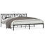 sengeramme med sengegavl 193x203 cm metal sort