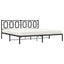 sengeramme med sengegavl 193x203 cm metal sort