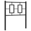 udskiftningsgavl 75 cm metal sort