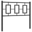 udskiftningsgavl 100 cm metal sort
