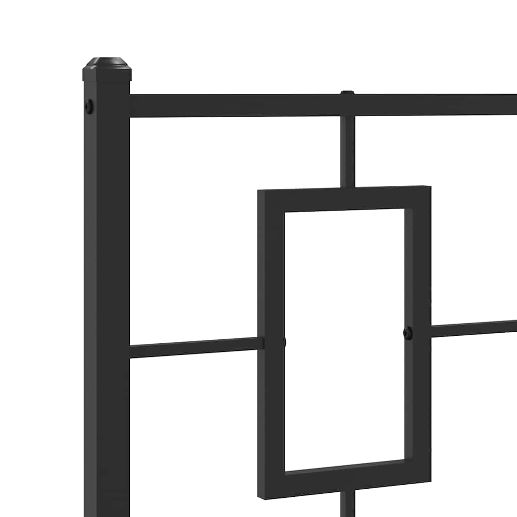 udskiftningsgavl 100 cm metal sort