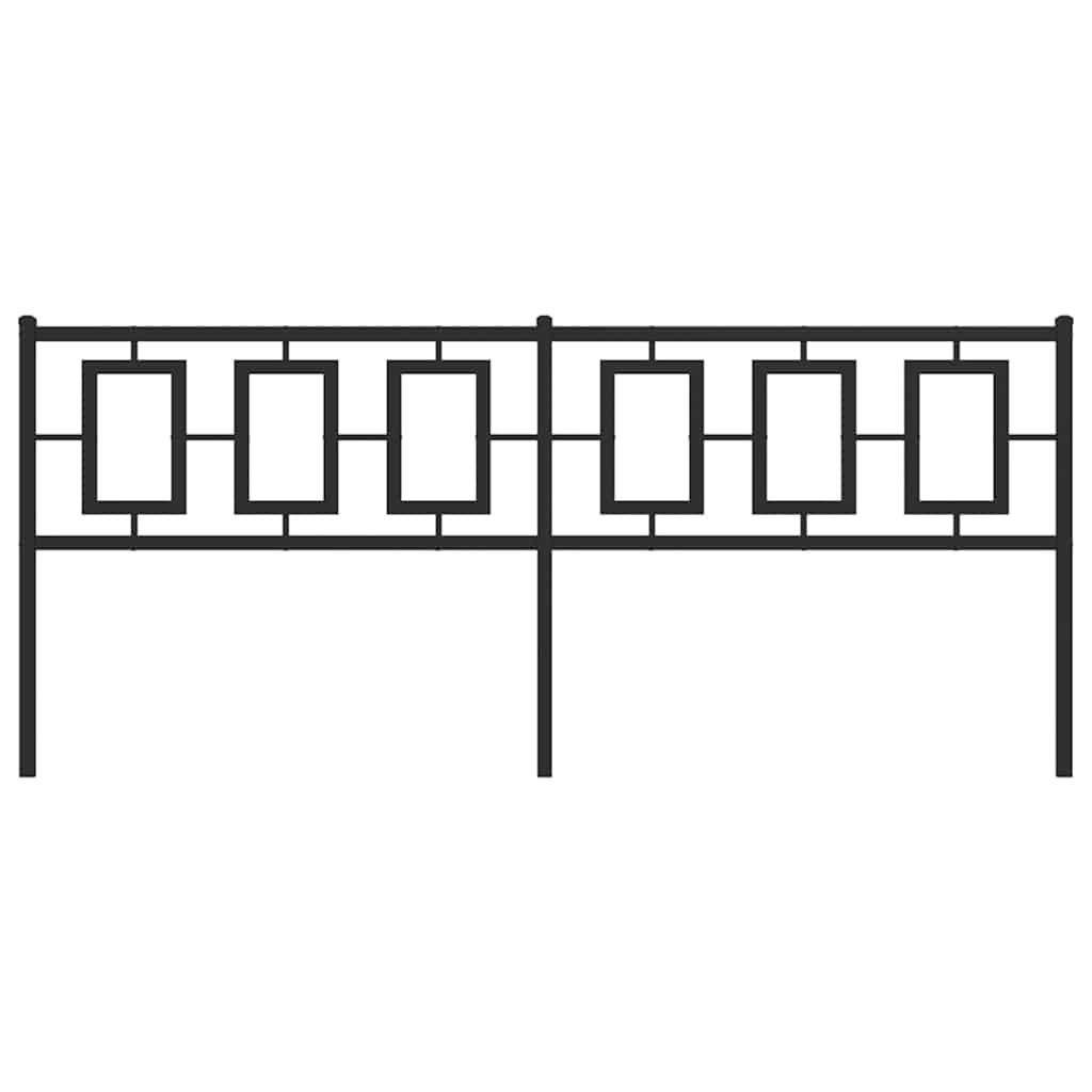 udskiftningsgavl 200 cm metal sort