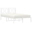 sengeramme med sengegavl 120x190 cm metal hvid