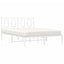 sengeramme med sengegavl 140x200 cm metal hvid