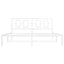 sengeramme med sengegavl 150x200 cm metal hvid