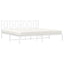 sengeramme med sengegavl 193x203 cm metal hvid