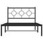 sengeramme med sengegavl 107x203 cm metal sort