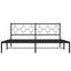 sengeramme med sengegavl 180x200 cm metal sort