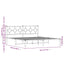 sengeramme med sengegavl 183x213 cm metal sort