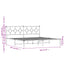 sengeramme med sengegavl 193x203 cm metal sort