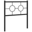 udskiftningsgavl 80 cm metal sort