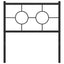 udskiftningsgavl 80 cm metal sort