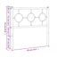 udskiftningsgavl 90 cm metal sort