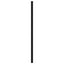 udskiftningsgavl 120 cm metal sort