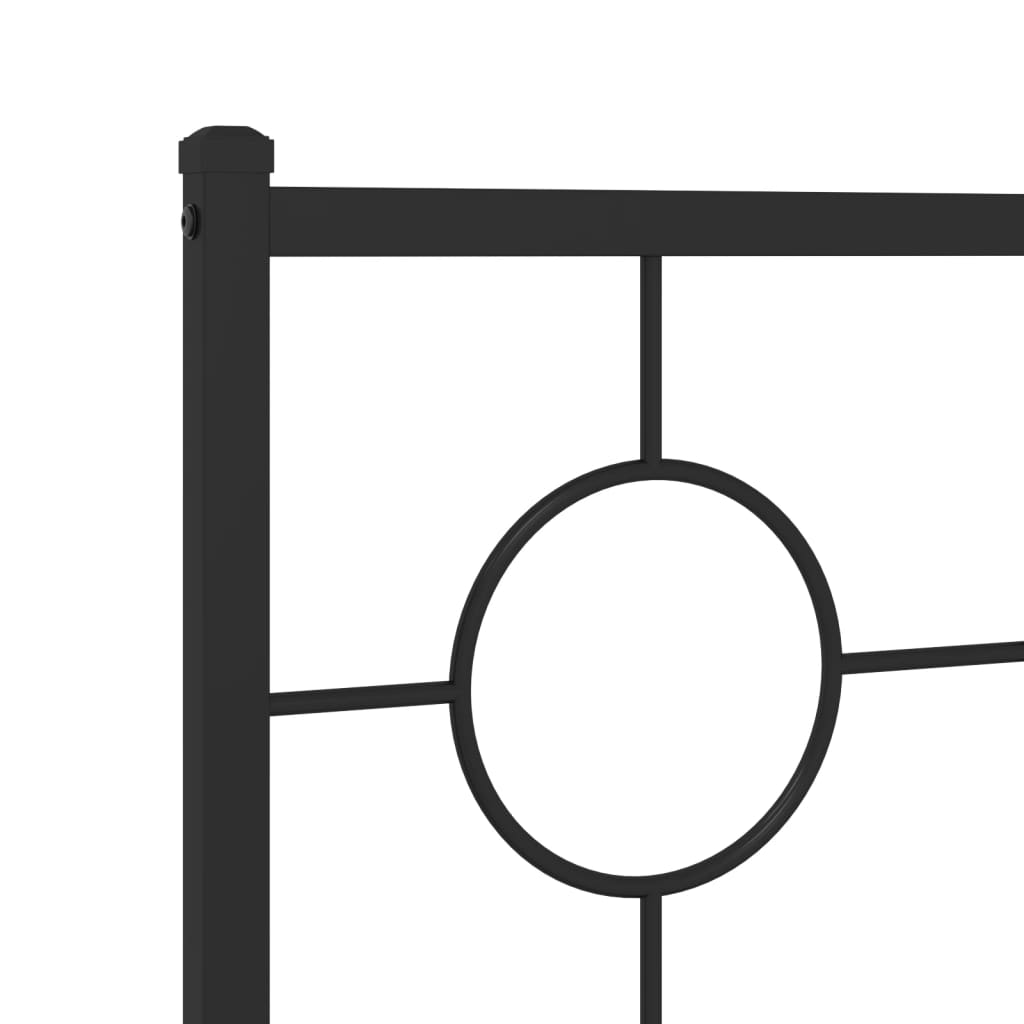 udskiftningsgavl 200 cm metal sort