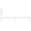 sengeramme med sengegavl 90x190 cm metal hvid