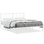 sengeramme med sengegavl 160x200 cm metal hvid