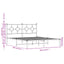 sengeramme med sengegavl 160x200 cm metal hvid