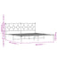 sengeramme med sengegavl 200x200 cm metal hvid