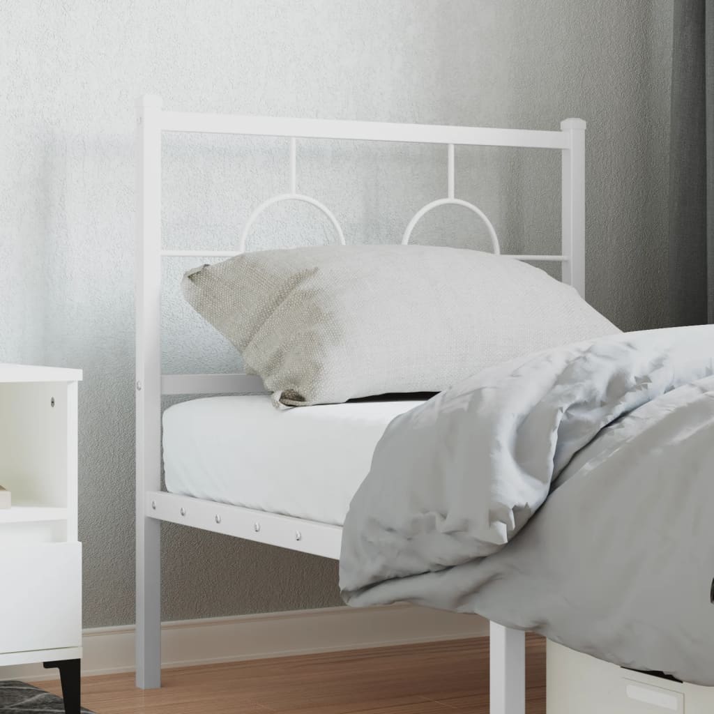 udskiftningsgavl 80 cm metal hvid