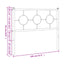 udskiftningsgavl 100 cm metal hvid