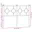 udskiftningsgavl 120 cm metal hvid