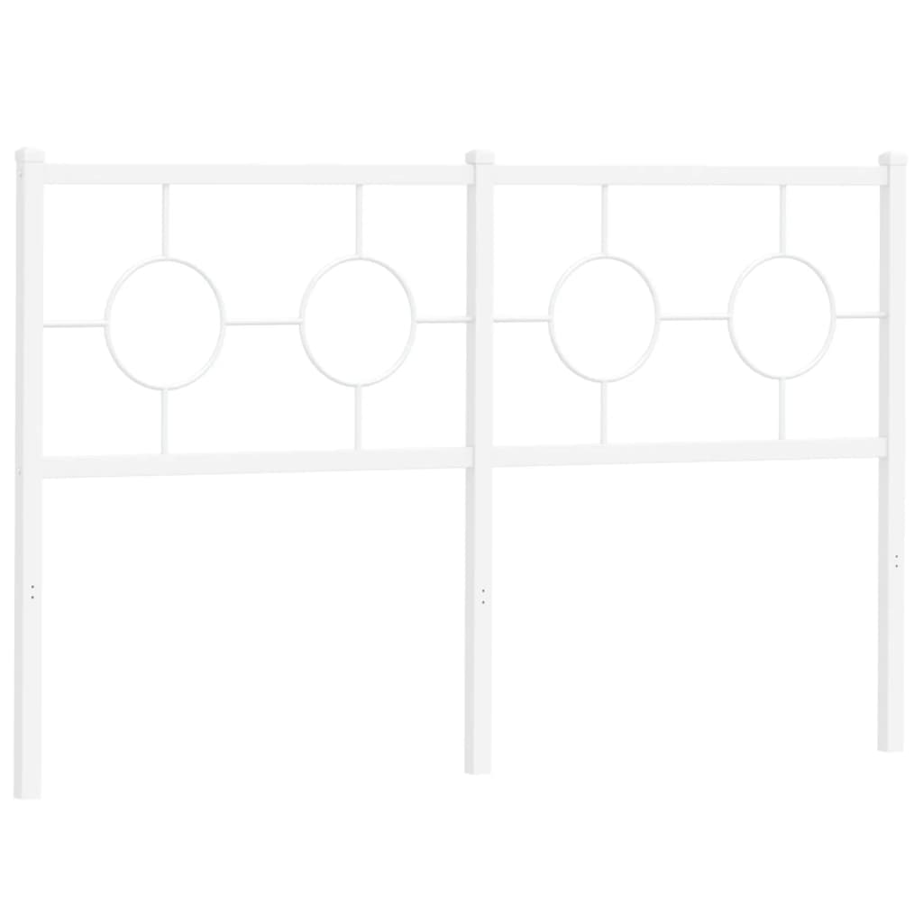 udskiftningsgavl 140 cm metal hvid