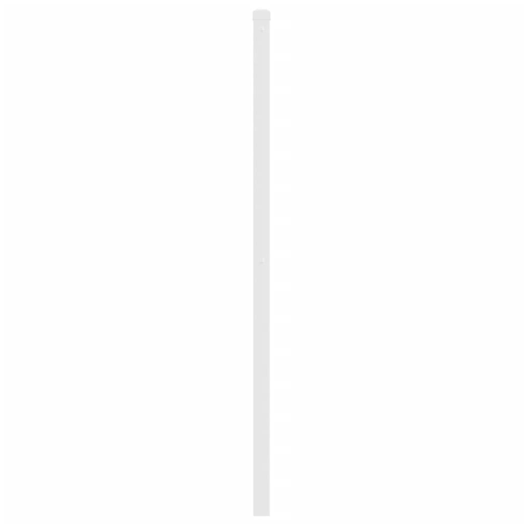 udskiftningsgavl 140 cm metal hvid