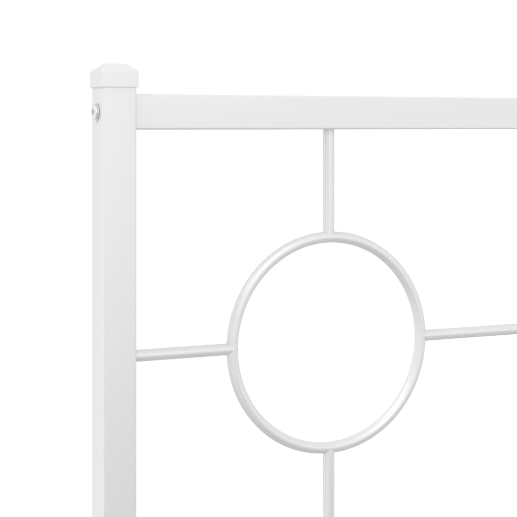 udskiftningsgavl 160 cm metal hvid