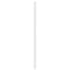 udskiftningsgavl 180 cm metal hvid