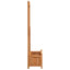 plantekasse med espalier brun 75 x 35 x 150 cm massivt grantræ