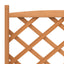 plantekasse med espalier brun 75 x 35 x 150 cm massivt grantræ