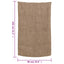 jutesække 10 stk. 60x105 cm 100 % jute 220 g/m2