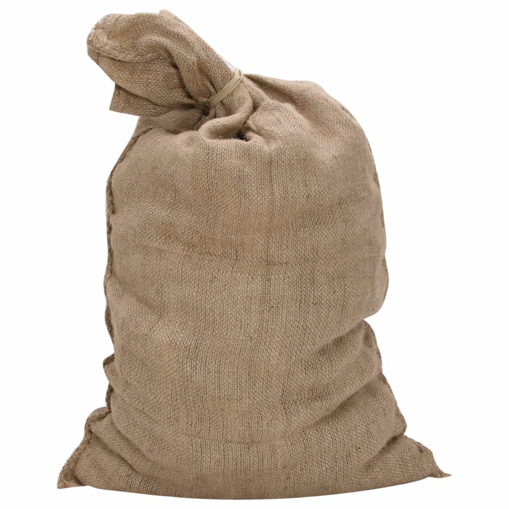 jutesække 10 stk. 60x105 cm 100 % jute 340 g/m2
