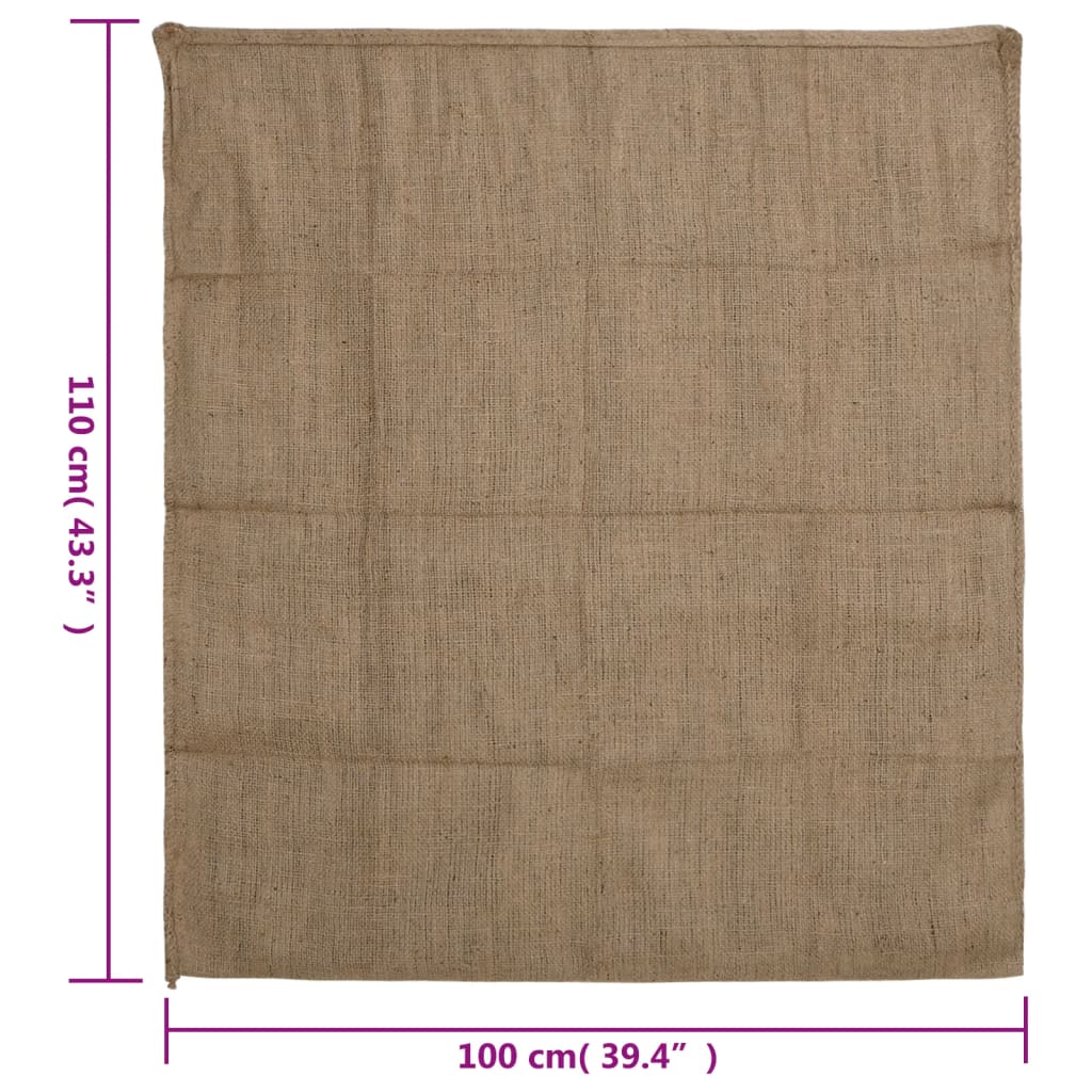 jutesække 10 stk. 100x110 cm 100% jute 340 gsm
