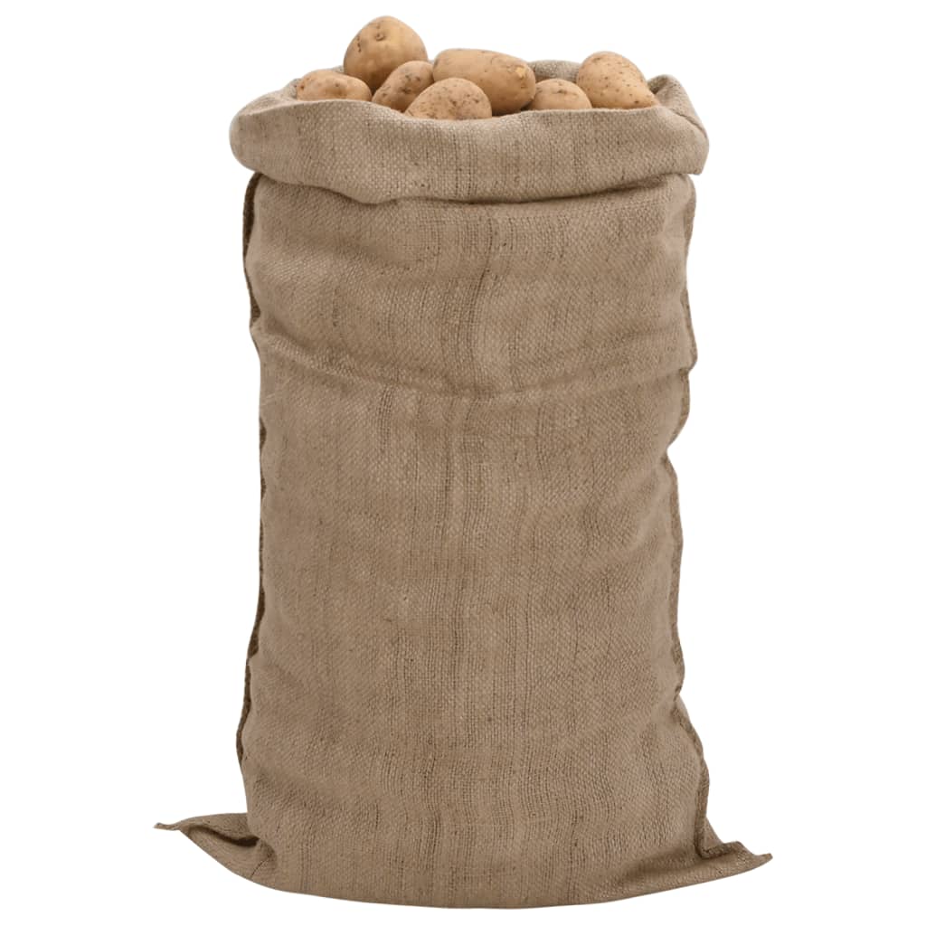 jutesække 30 stk. 65x135 cm 100 % jute 340 g/m2
