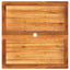 havebord 80x80x75 cm polyrattan og akacietræ sort