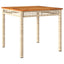 havebord 80x80x75 cm polyrattan og akacietræ sort