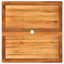 havebord 80x80x75 cm polyrattan og akacietræ sort