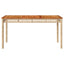 havebord 140x80x75 cm polyrattan og akacietræ beige