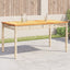 havebord 140x80x75 cm polyrattan og akacietræ beige