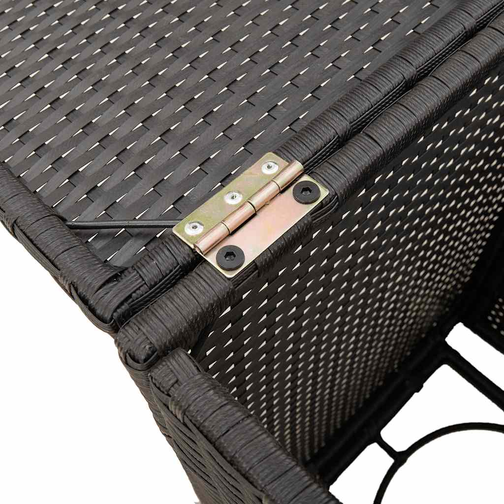 gasflaskeskjuler 40x40x60 cm polyrattan sort