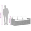 3-personers havesofa med hynder polyrattan sort