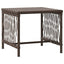 Solstol 3 pcs Brun og Creme Hvid 200 x 55 x 92 cm polyrattan